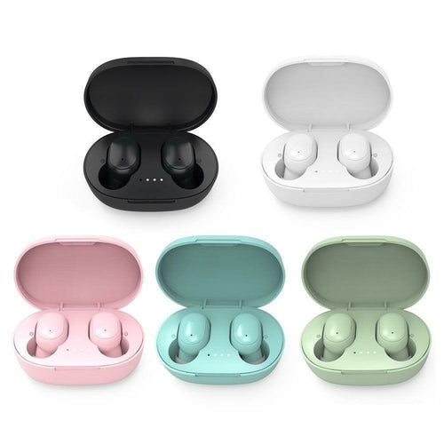 Round Minimalist Wireless Earphones Case included