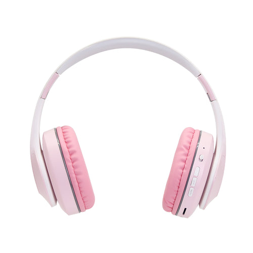 Pink Wireless Headphone and Mini Speaker Set