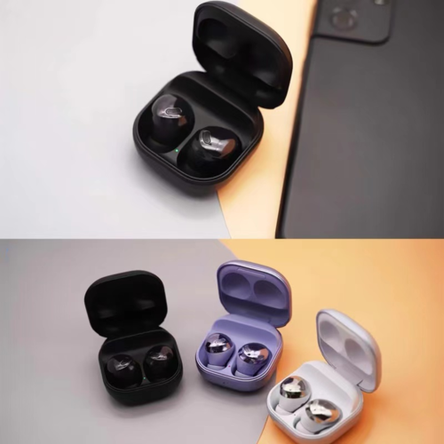 Futuristic Metallic Wireless Earphones Multicolor